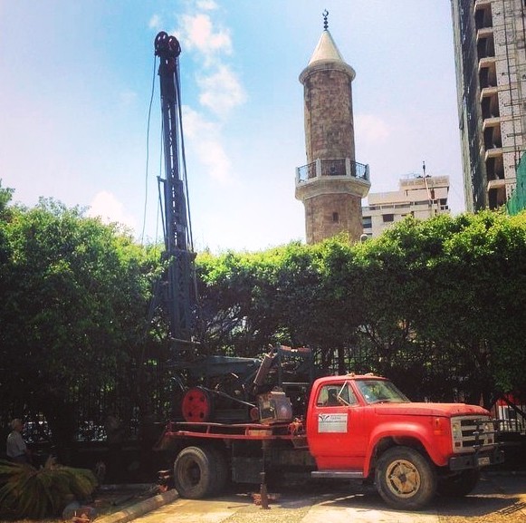 MTET, Tabsh, pumps, lebanon, boreholes well drilling in beirut park